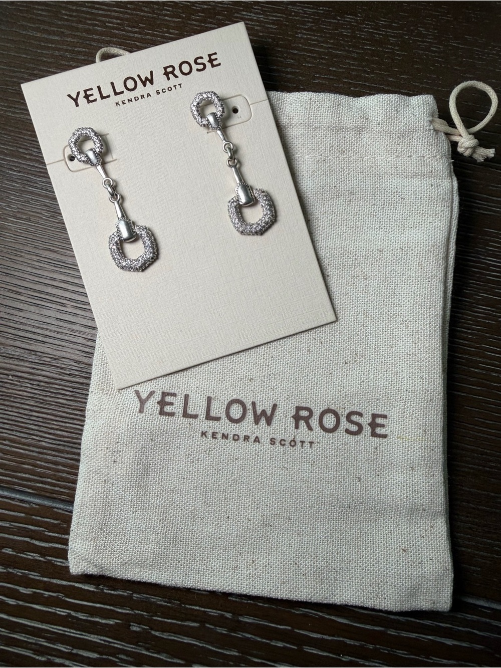 Kendra Scott Beau vintage silver pave earrings